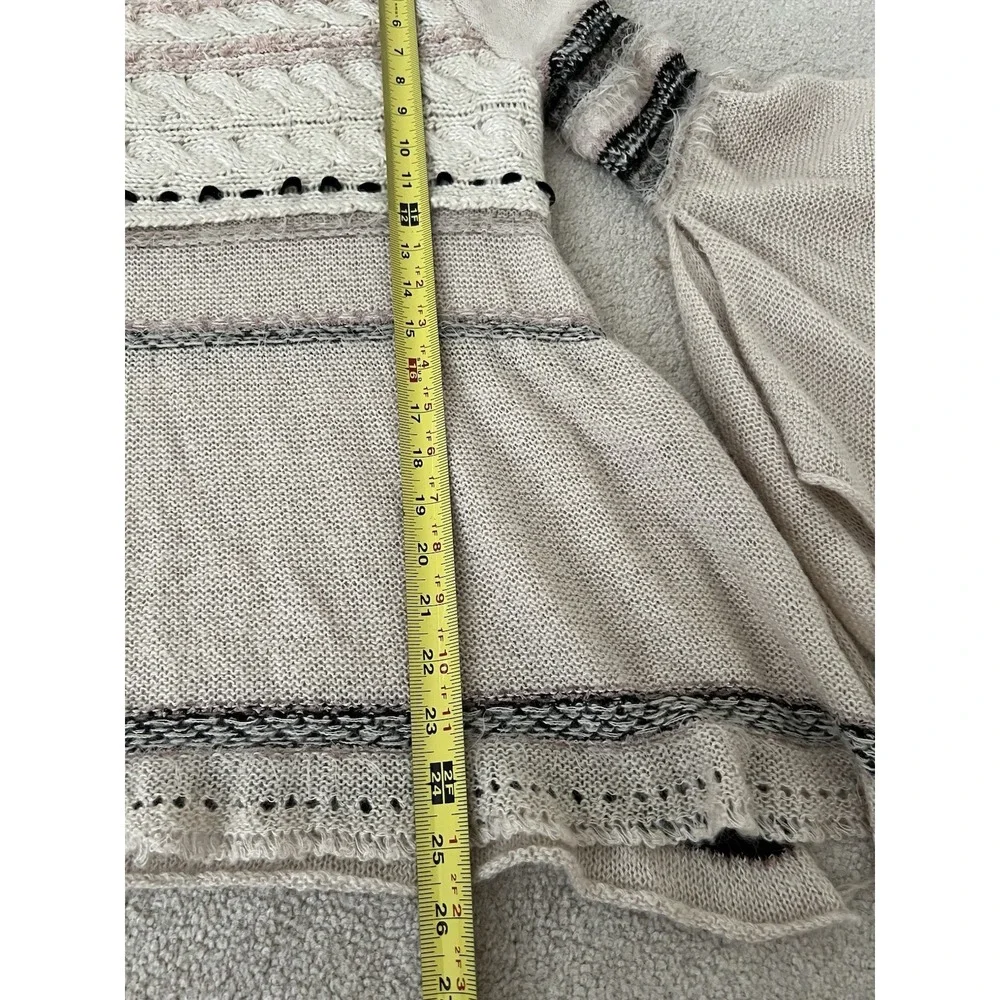 Free People Craft Time Bell Sleeves Tunic Sweater Size XS Boho Whimsy